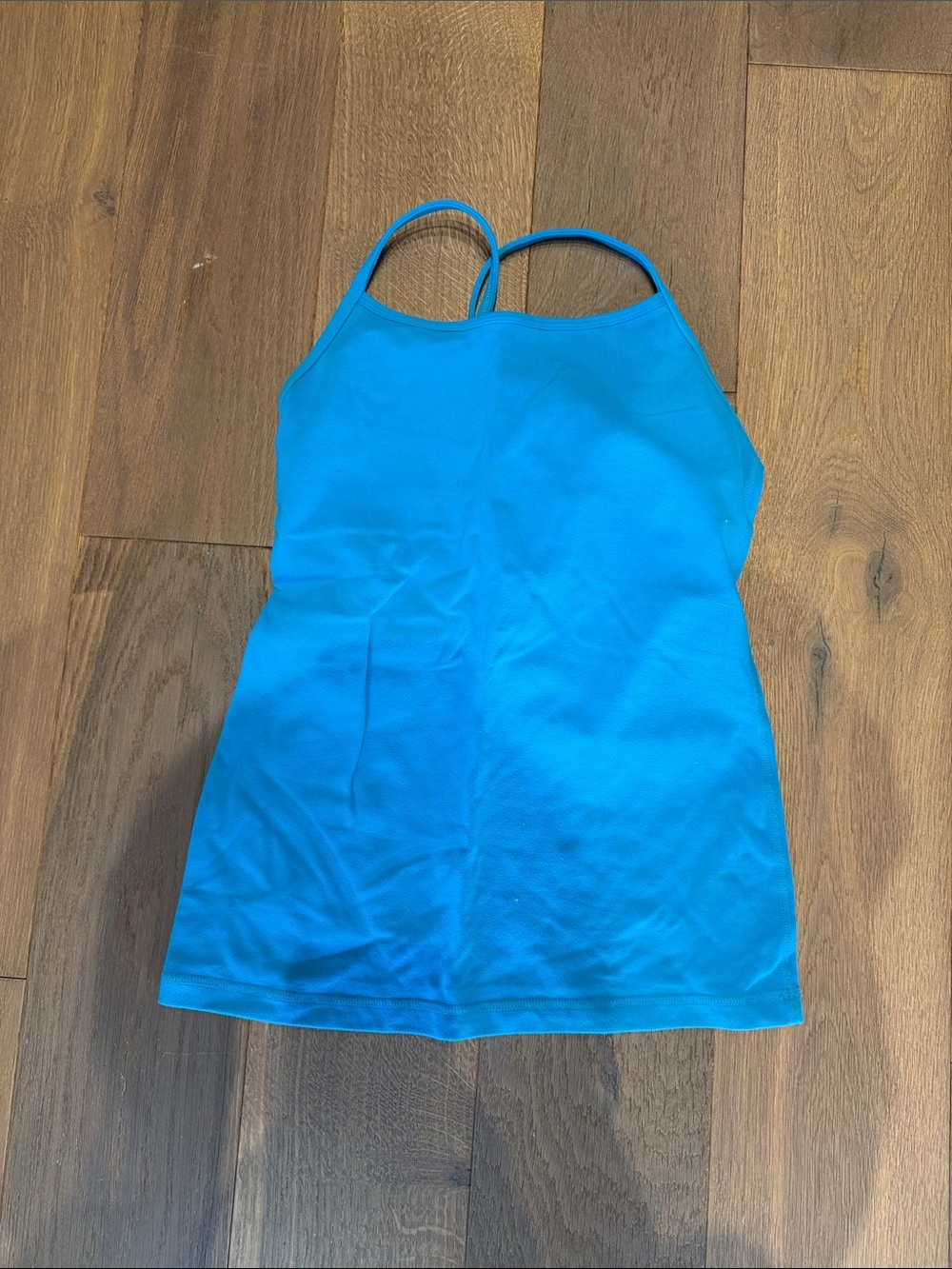 lululemon athletica Bright Blue Tank One-Piece with built in bra support